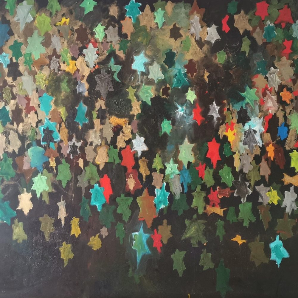 David-Stars-200x300cm-oil-and-lack-on-canvas-2021