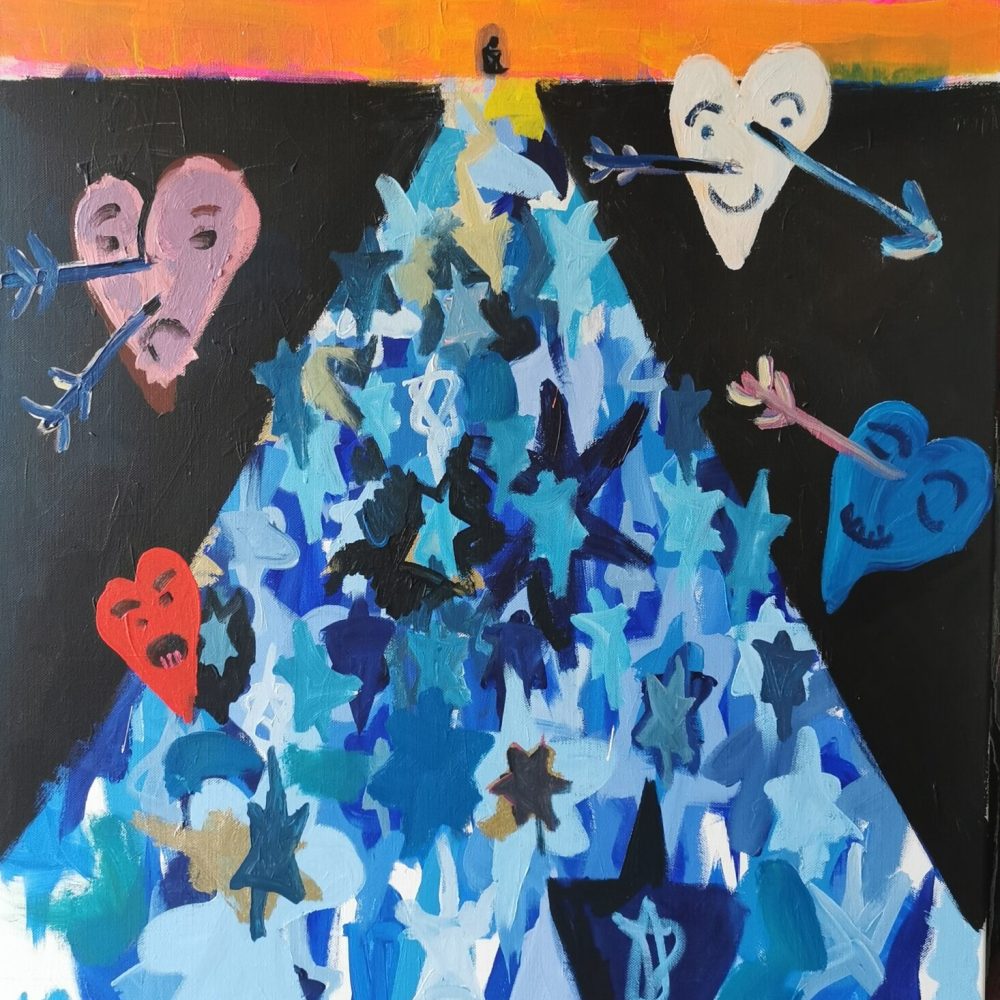 the-road-of-stars-140x80cm-Acrylic-and-lack-on-canvas-2021-